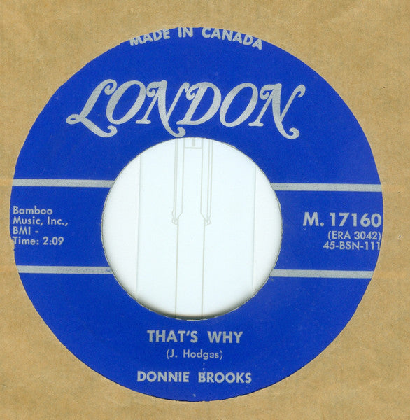 Donnie Brooks : Memphis / That's Why (7")