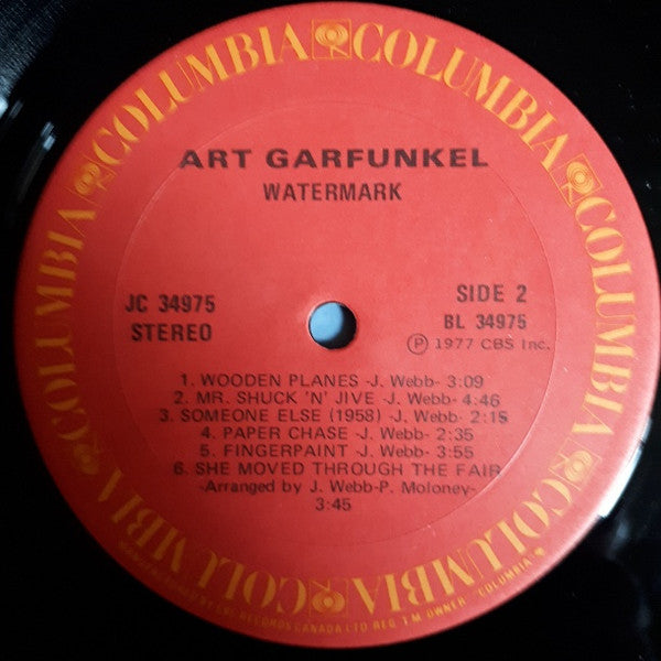 Art Garfunkel : Watermark (LP, Album, wit)