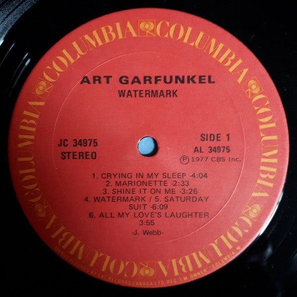 Art Garfunkel : Watermark (LP, Album, wit)