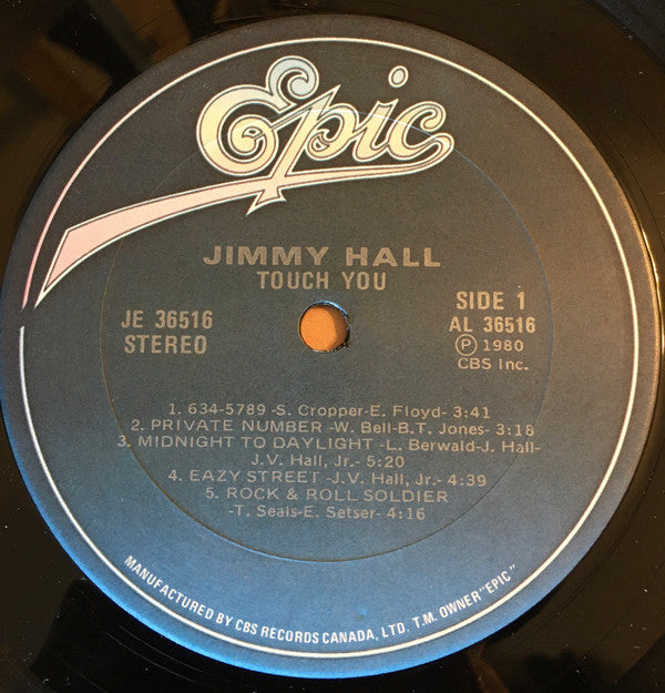 Jimmy Hall : Touch You (LP, Album)