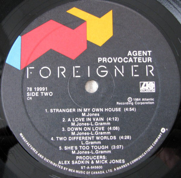 Foreigner : Agent Provocateur (LP, Album)