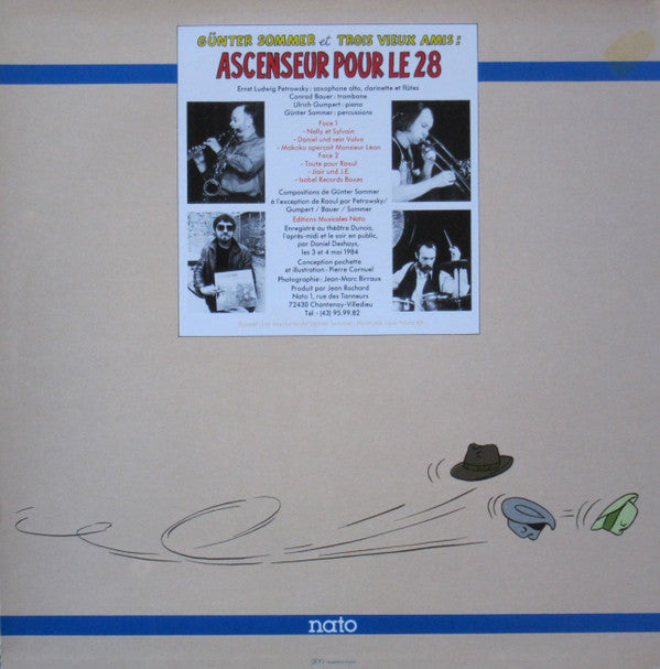Günter Sommer Et Trois Vieux Amis : Ascenseur Pour Le 28 (LP, Album)