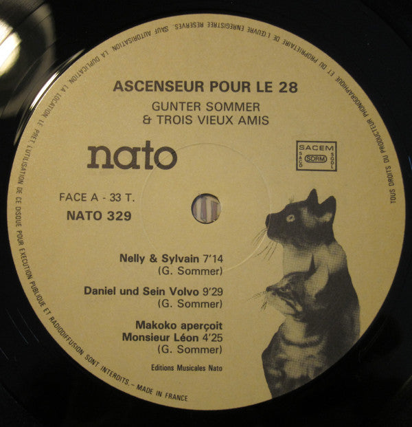 Günter Sommer Et Trois Vieux Amis : Ascenseur Pour Le 28 (LP, Album)