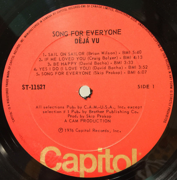Déjà Vu : Song For Everyone (LP, Album)