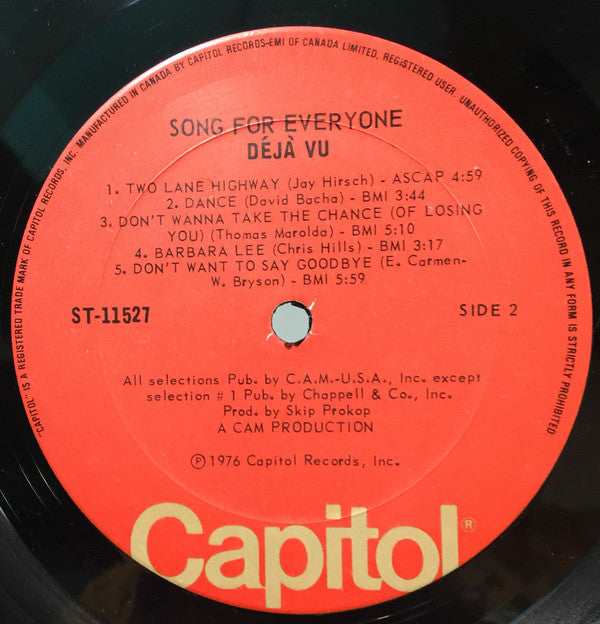 Déjà Vu : Song For Everyone (LP, Album)