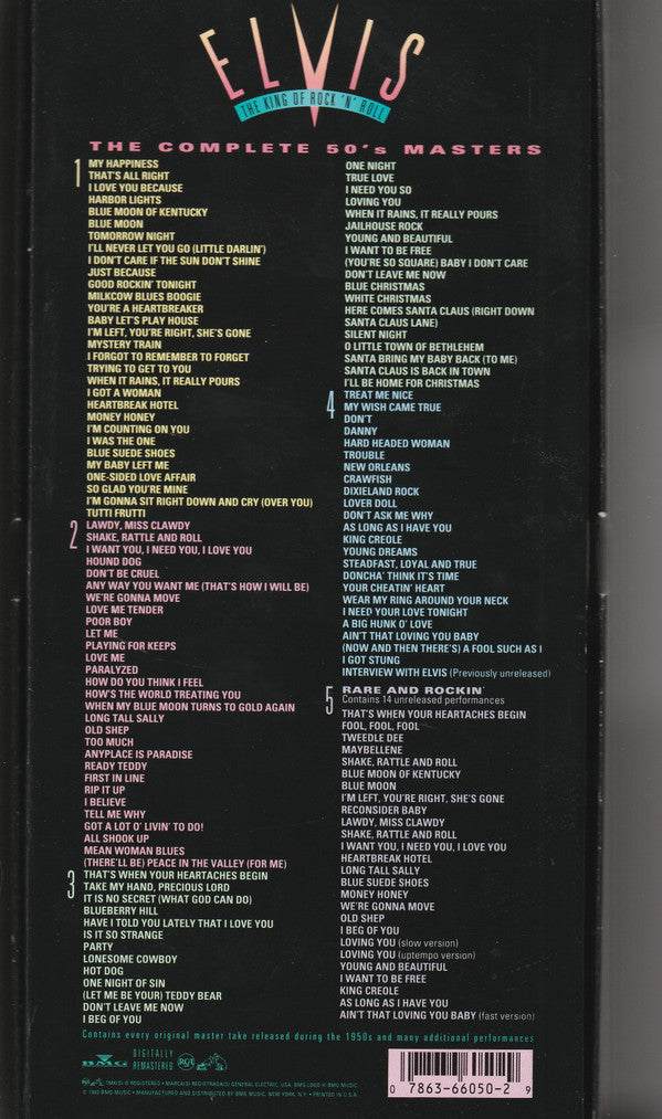 Elvis Presley : The King Of Rock 'N' Roll: The Complete 50's Masters (5xCD, Comp, Mono, RM + Box)