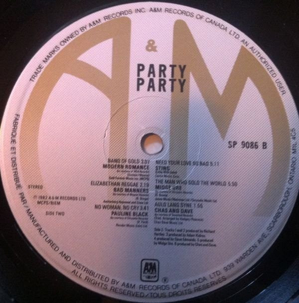 Various : Party Party (Original Motion Picture Soundtrack) (LP, Comp)