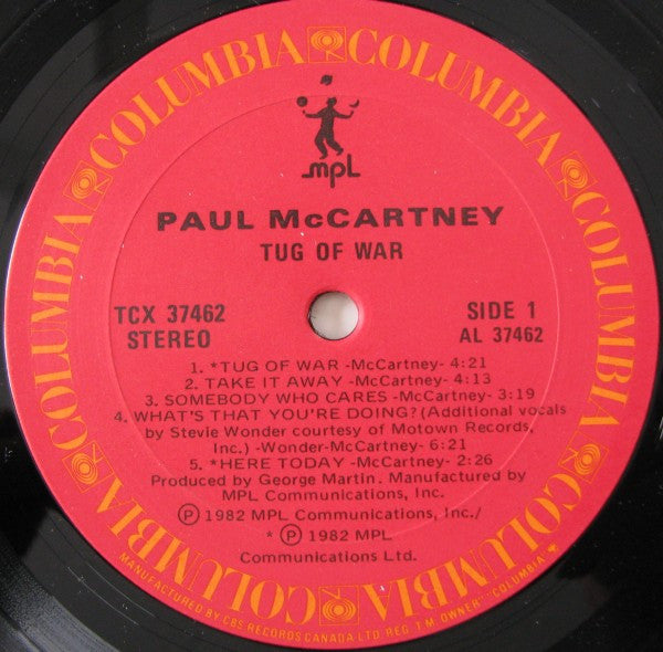 Paul McCartney : Tug Of War (LP, Album)