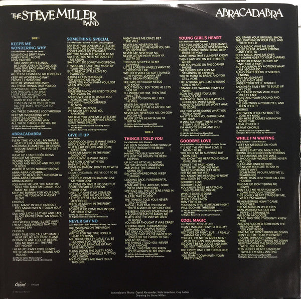 The Steve Miller Band* : Abracadabra (LP, Album)