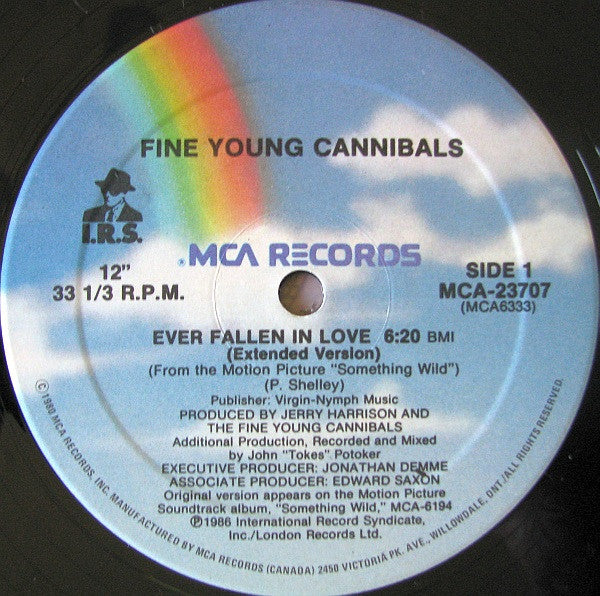 Fine Young Cannibals : Ever Fallen In Love (Extended Version) (12")