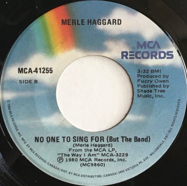 Merle Haggard : Misery And Gin (7", Single)