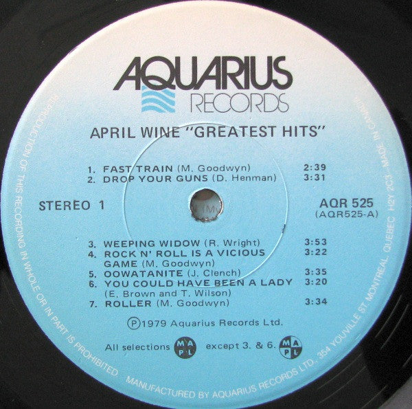 April Wine : Greatest Hits (LP, Comp)