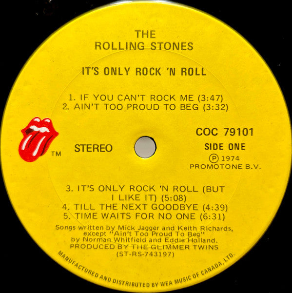 The Rolling Stones : It's Only Rock 'N Roll (LP, Album)