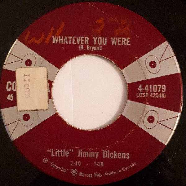 Little Jimmy Dickens : Family Reunion / Whatever You Were (7")