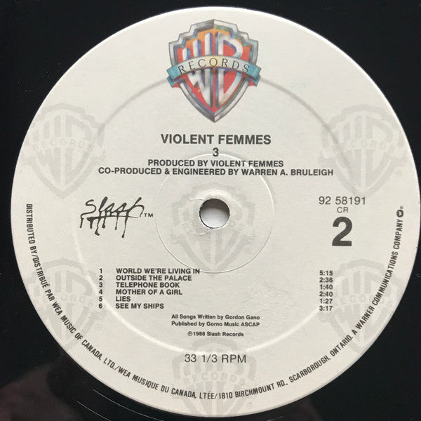 Violent Femmes : 3 (LP, Album)