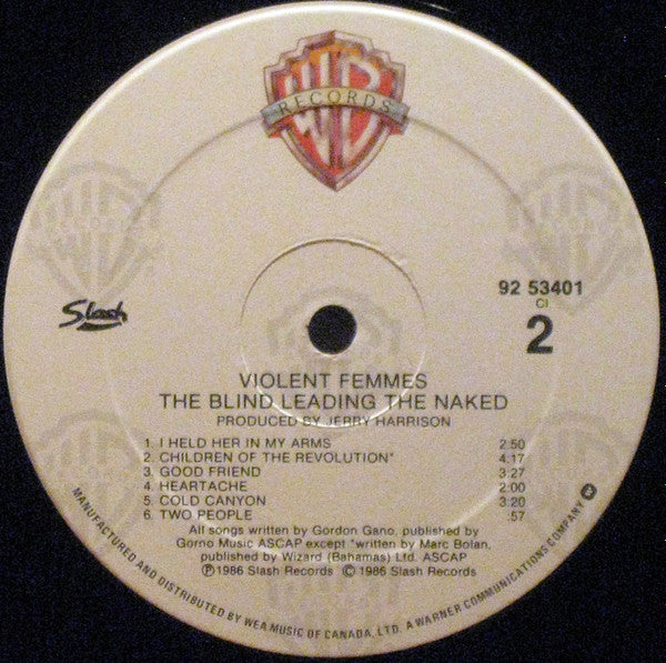 Violent Femmes : The Blind Leading The Naked (LP, Album)