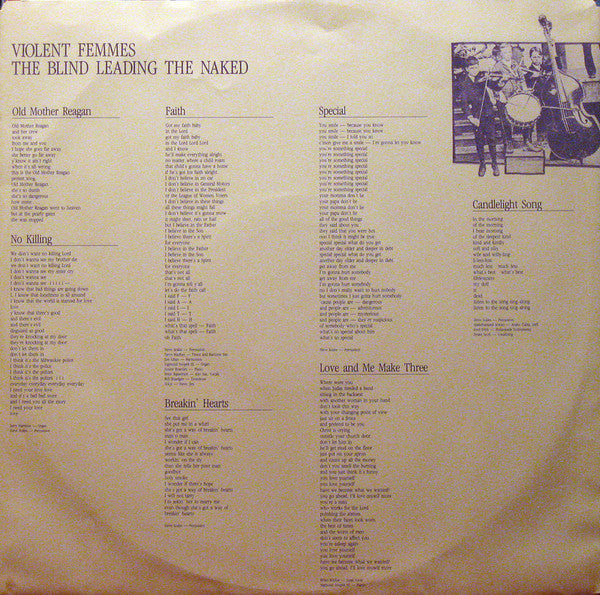 Violent Femmes : The Blind Leading The Naked (LP, Album)