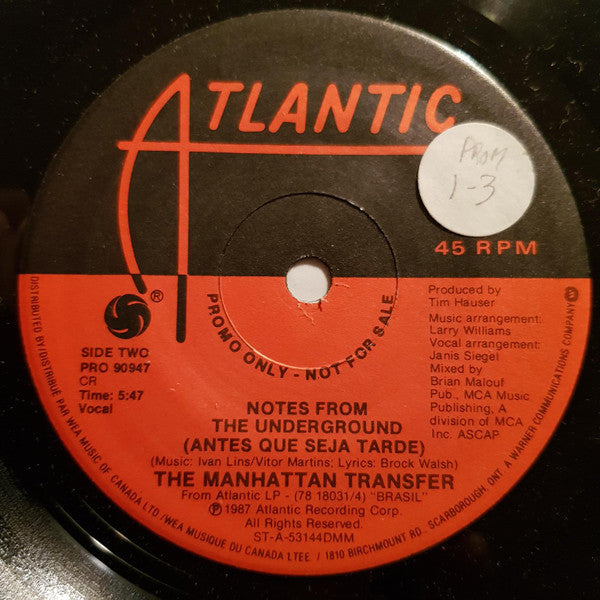 The Manhattan Transfer : So You Say (Esquinas) (7", Single, Promo)
