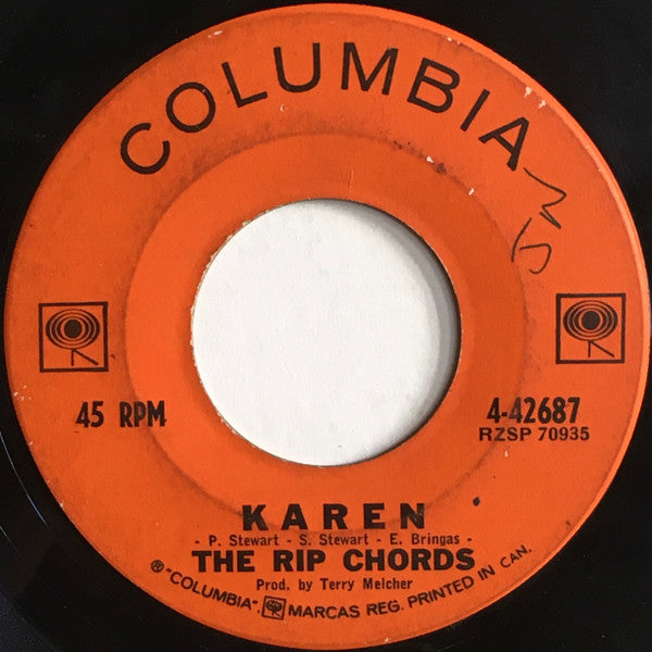 The Rip Chords : Here I Stand (7", Single)