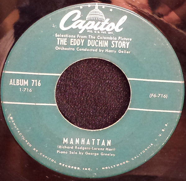 Harry Geller And His Orchestra : Selections From "The Eddy Duchin Story" Part 1 (7", EP)