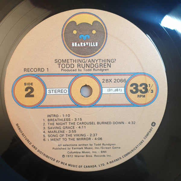 Todd Rundgren : Something / Anything? (2xLP, Album, RE, Qua)