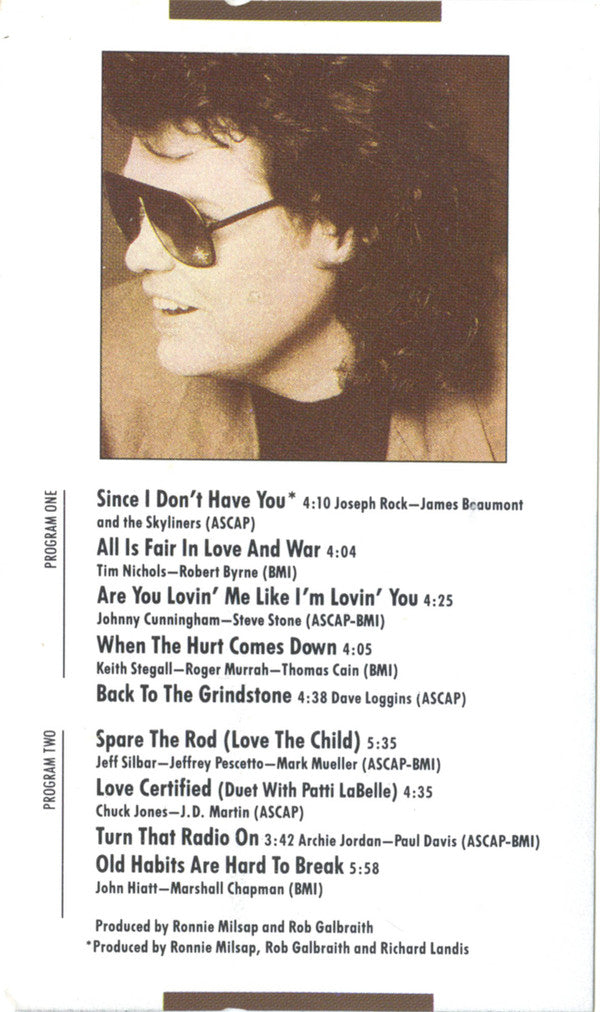 Ronnie Milsap : Back To The Grindstone (Cass, Album, Dol)