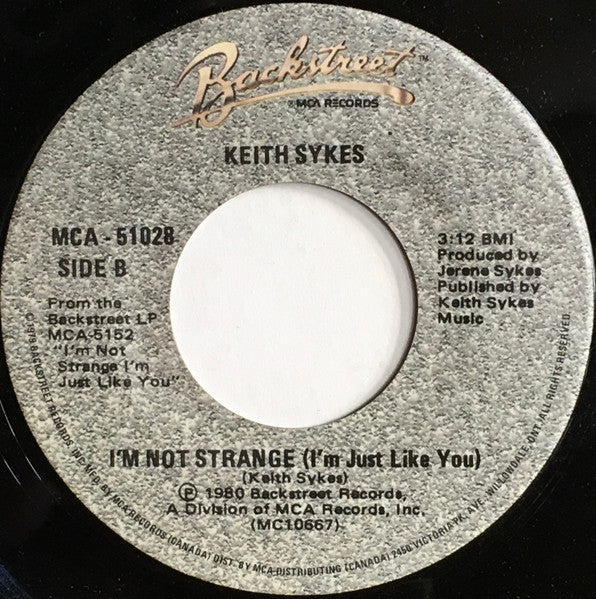 Keith Sykes : Love To Ride (7", Single)