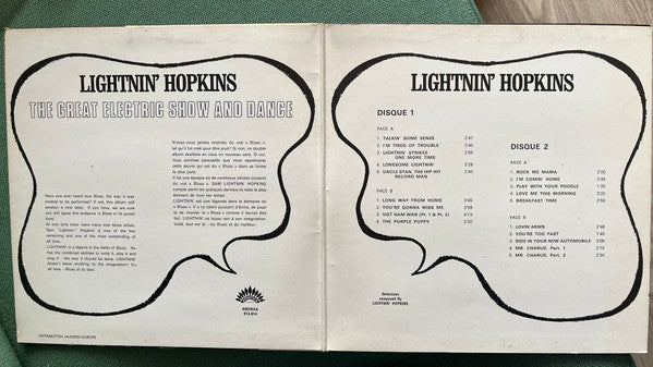Lightnin' Hopkins : The Great Electric Show And Dance (2xLP, Album, Comp, Gat)