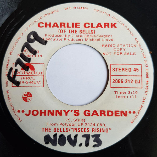 Charlie Clark (4) of The Bells (2) : Johnny's Garden (7", Promo)