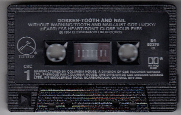 Dokken : Tooth And Nail (Cass, Album, Club, CI,)