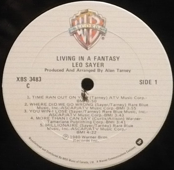 Leo Sayer : Living In A Fantasy (LP, Album)