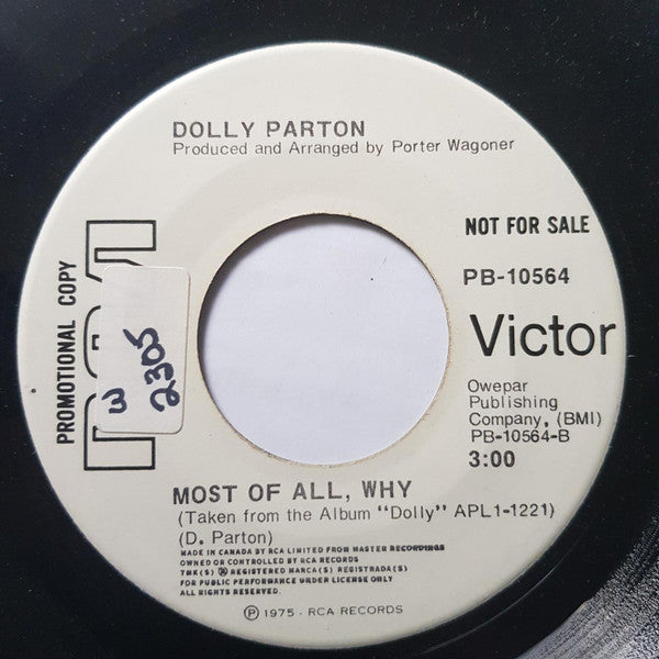 Dolly Parton : Hey, Lucky Lady (7", Promo)