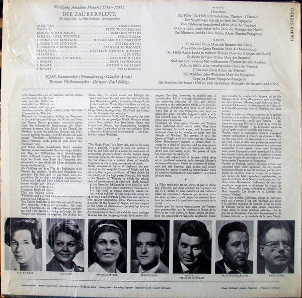 Mozart* - Berliner Philharmoniker, Karl Böhm : Die Zauberflöte (The Magic Flute) (La Flûte Enchantée) (LP, Album)