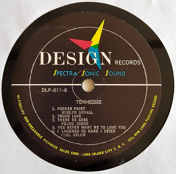 Various : Tennessee (LP, Album, Mono)