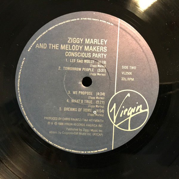 Ziggy Marley And The Melody Makers : Conscious Party (LP, Album)