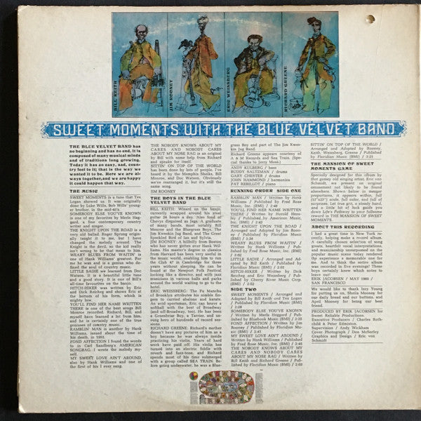 The Blue Velvet Band : Sweet Moments With / The Blue Velvet Band (LP, Album, Gat)