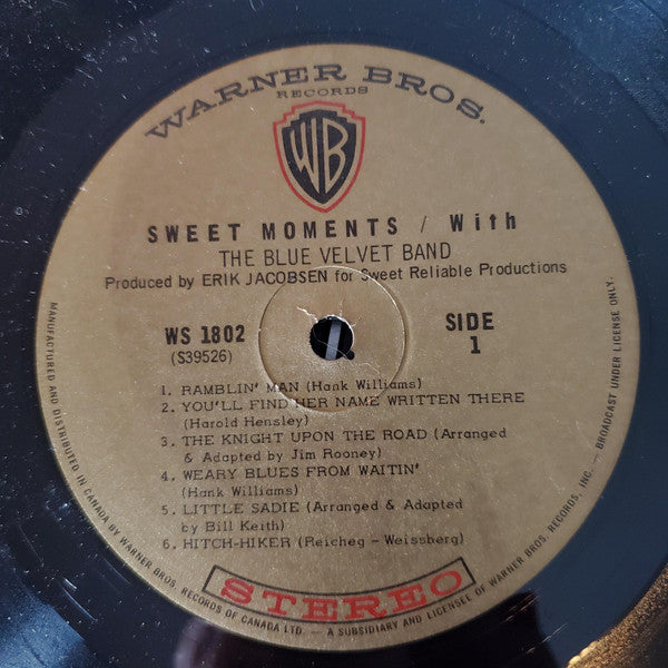 The Blue Velvet Band : Sweet Moments With / The Blue Velvet Band (LP, Album, Gat)