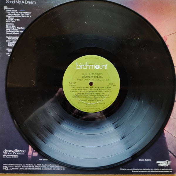 Brooklyn Dreams : Sleepless Nights (LP, Album)