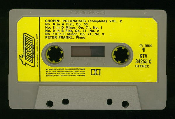 Frédéric Chopin, Peter Frankl : Polonaises (Complete) Volume 2 (Cass, Album)