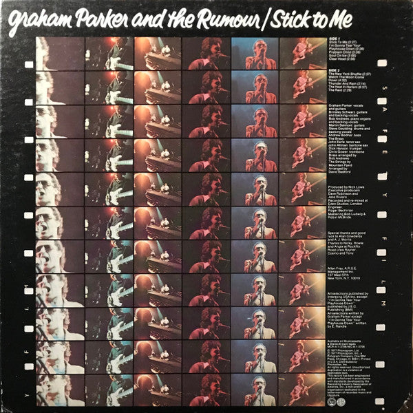 Graham Parker And The Rumour : Stick To Me (LP, Album, San)