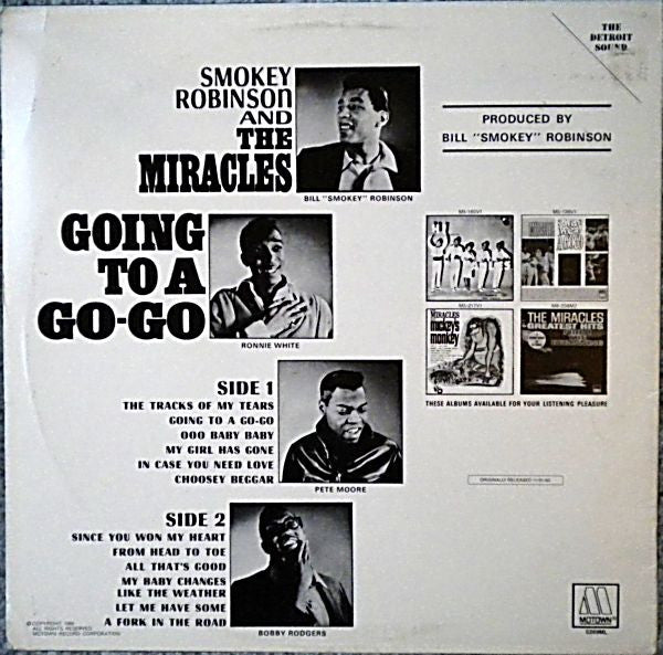 The Miracles : Going To A Go-Go (LP, Album, RE, SRP)