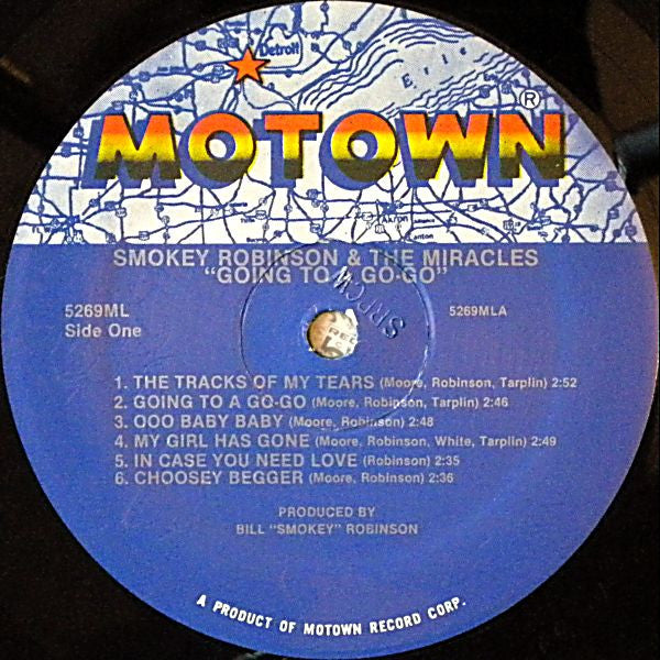 The Miracles : Going To A Go-Go (LP, Album, RE, SRP)