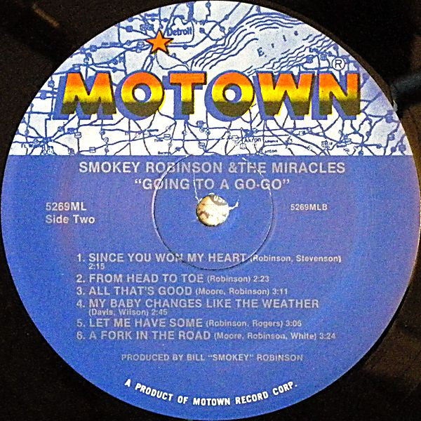 The Miracles : Going To A Go-Go (LP, Album, RE, SRP)