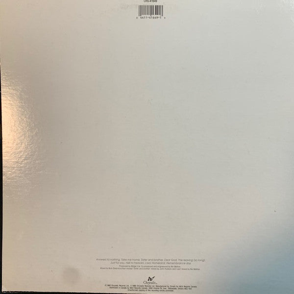 Midge Ure : Answers To Nothing (LP, Album, Whi)