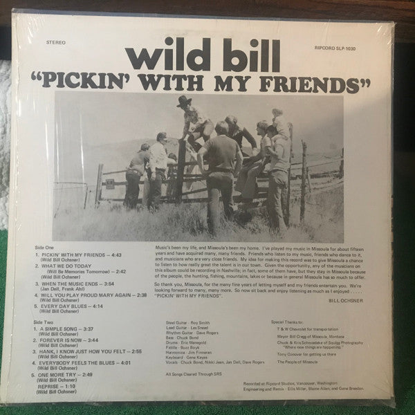 Wild Bill And Montana Power : Pickin' With My Friends (LP, Album)