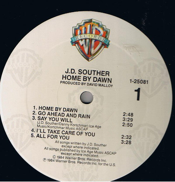 J.D. Souther* : Home By Dawn (LP, Album, All)