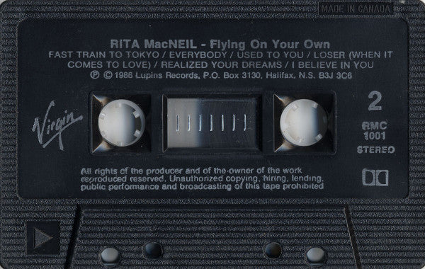 Rita MacNeil : Flying On Your Own (Cass, Album, CrO)