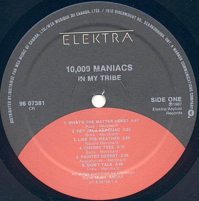 10,000 Maniacs : In My Tribe (LP, Album)