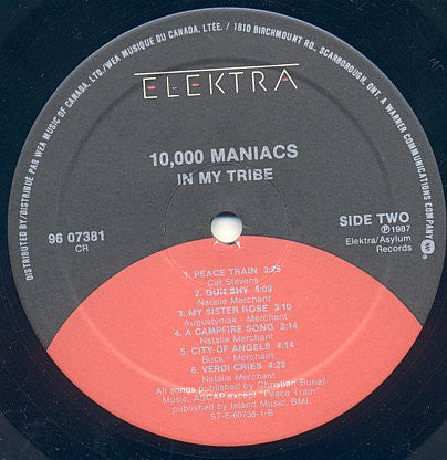 10,000 Maniacs : In My Tribe (LP, Album)
