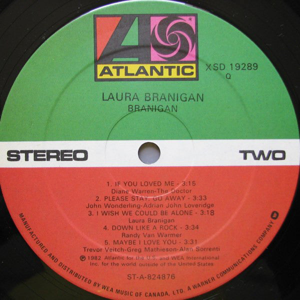 Laura Branigan : Branigan (LP, Album)